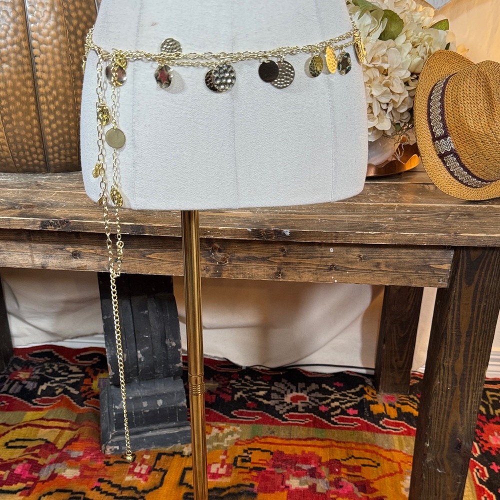 Gold Coin Chain Belt
